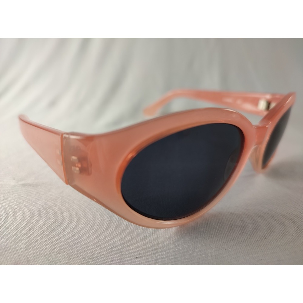 A.J. Morgan Women's Peach Pink Cat Eye Sunglasses Dark Gray Lenses Retro Style